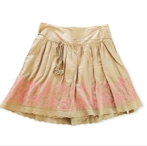 NWT Lucky Brand Embroidered Mini Skirt